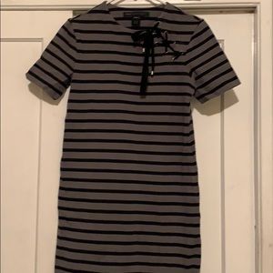 MBMJ Black/gray JACQUELYN STRIPED dress